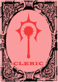 Img of a ornate card with the CLERIC logo.