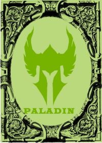 Img of a ornate card with the PALADIN logo.